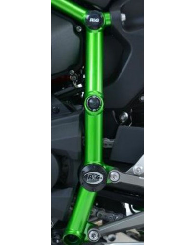 Axe de Roue Moto R&G RACING Kit insert de cadre droit/gauche R&G RACING noir Kawasaki H2/H2R