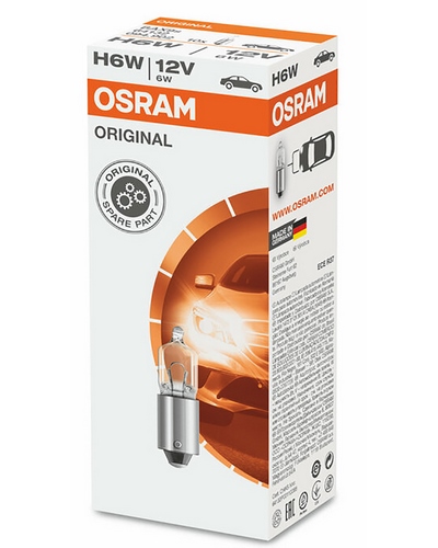 Ampoules Moto OSRAM Ampoule OSRAM Original Line H6W 12V 6W - boîte de 10