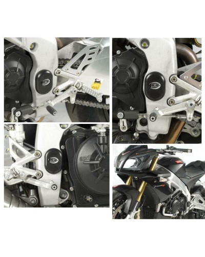 Axe de Roue Moto RG RACING Insert de cadre gauche/droit R&G RACING noir Aprilia