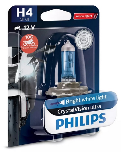 Ampoules Moto  Ampoules PHILIPS H7 CrystalVision Ultra Moto PX26D 12V 55W