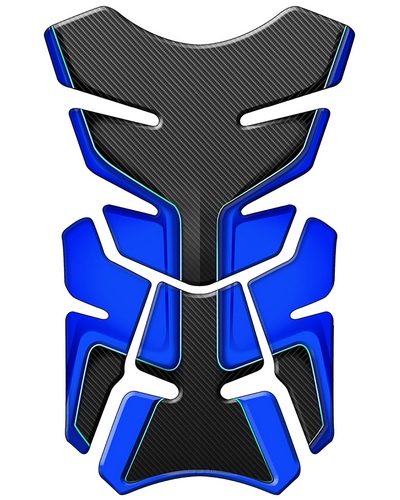 Stickers Réservoir Moto ASAP Protége réservoir Fab-M carbone-bleu