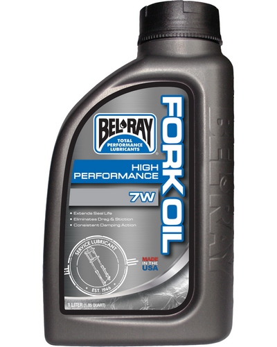 Lubrifiant Fourche Moto BEL-RAY High Performance Fork Oil 7W 1 litre