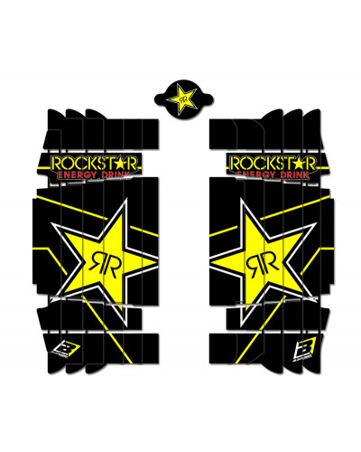 KIT STICKERS BLACKBIRD Kit déco de cache radiateur BLACKBIRD Rockstar Energy KTM SX/SX-F