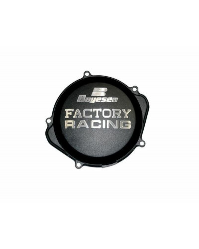 Plastiques Accessoires Moto BOYESEN Couvercle de carter d'embrayage BOYESEN Factory Racing alu noir KTM EXC125/200