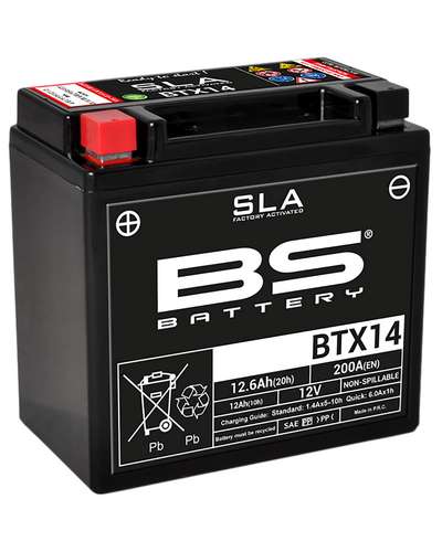 Batterie Moto BS BATTERY Batterie BS BTX14-SLA