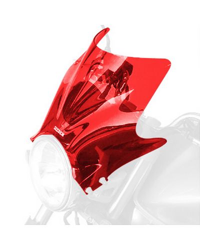 Saute Vent Moto BULLSTER Universel Millenium 21 cm ROUGE FLUO
