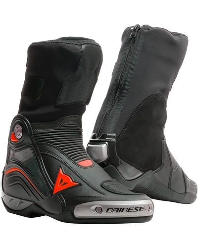 Bottes Moto Racing DAINESE Axial D1 noir-rouge fluo