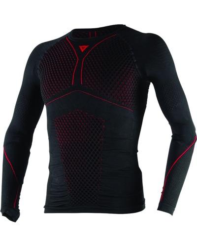 Maillot Moto DAINESE D-Core Thermo Tee LS noir-rouge