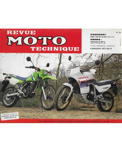 Revue Moto Technique ETAI 125 KMX 1986-02/XL600V 1987-00