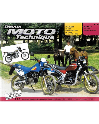 Revue Moto Technique ETAI DR 125SE 94-00/XLV 750R 83-85