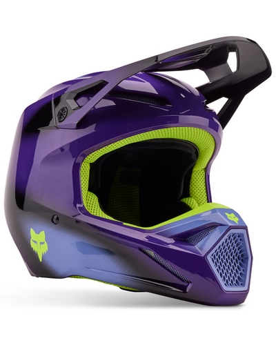 Casque Moto Cross FOX V1 Interfere violet