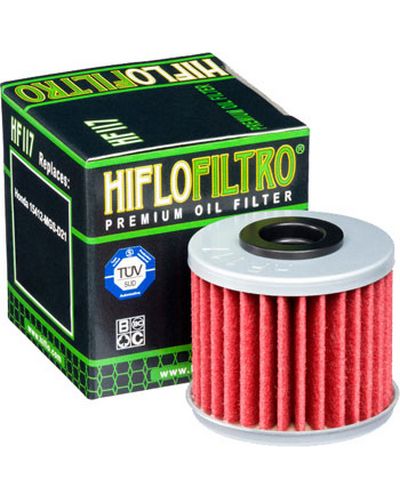 Filtre à Huile Moto HIFLOFILTRO HF117 FILTRE A HUILE HIFLOFILTRO