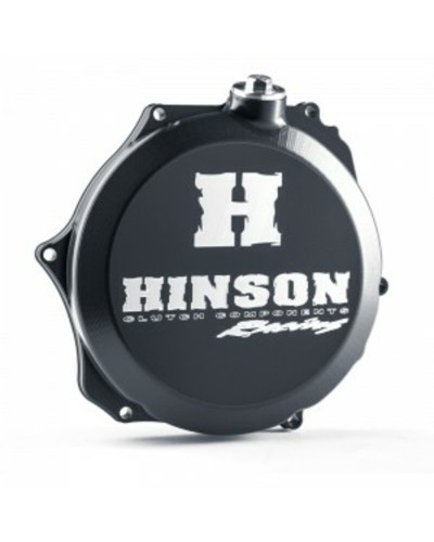 Plastiques Accessoires Moto HINSON Couvercle de carter d'embrayage HINSON aluminium noir Honda CRF250R