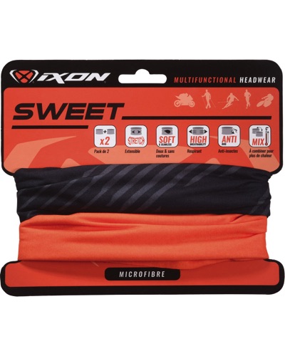 Tour de Cou Moto IXON Sweet Xlogo noir ou logo orange