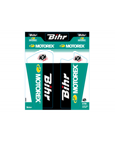 Stickers Déco Moto KUTVEK Kit de déco de fourche Bihr/Motorex KUTVEK KTM SX-SXF-EXC