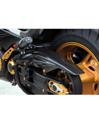 Protège Couronne Moto LIGHTECH Carter de courroie LIGHTECH carbone brillant Yamaha T-Max 530