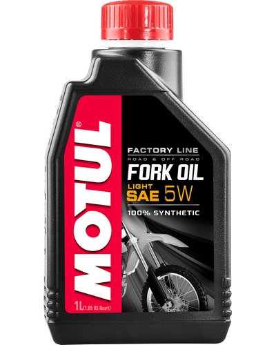 Lubrifiant Fourche Moto MOTUL Fourche Factory 5W Light 1 litre