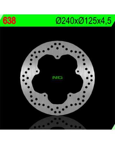 Disque Frein Moto NG BRAKE DISC Disque de frein fixe rond NG Ø240xØ125x4 5mm