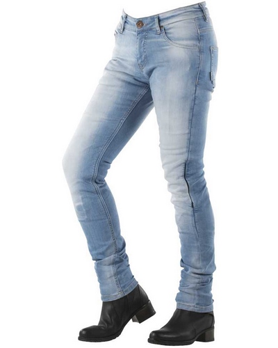 Jeans Moto OVERLAP City lady CE bleu clair