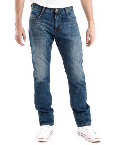 Jeans Moto OVERLAP Manx CE bleu smalt