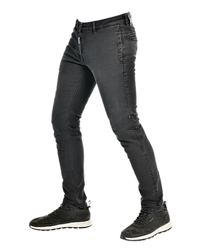 Jeans Moto OVERLAP Rudy noir