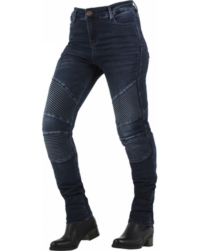 Jeans Moto OVERLAP Stradale lady CE bleu foncé