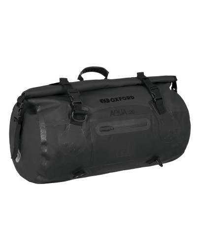 Top Case et Valise Moto Sans Platine OXFORD Sacoche OXFORD Aqua T-20 Roll Bag noir 20L