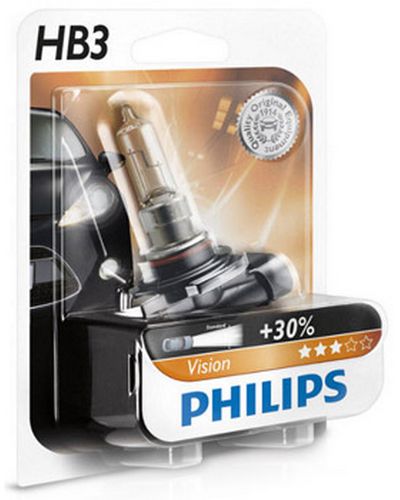 Ampoules Moto PHILIPS Ampoule Feux de Route HB3 VISION - 12V 65W