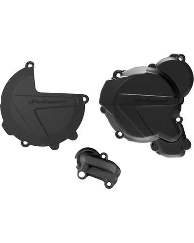 Plastiques Accessoires Moto POLISPORT kit protection de carter d'embrayage, d'allumage et de pompe à eau POLISPORT - KTM 250 / 300 EXC / X