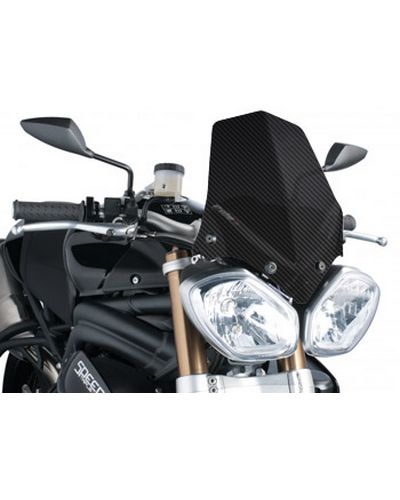 Saute Vent Moto Spécifique PUIG NAKED Triumph SPEEDTRIPLE 2011-15 STREET 2011-17 Carbone