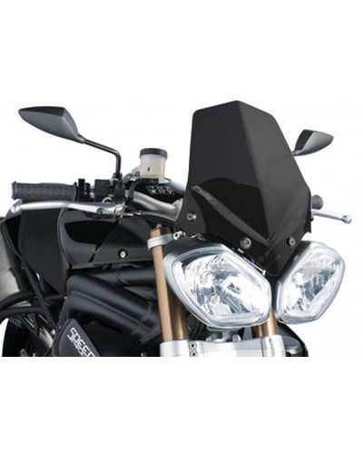 Saute Vent Moto Spécifique PUIG NAKED Triumph SPEEDTRIPLE 2011-15 STREET 2011-17 Noir