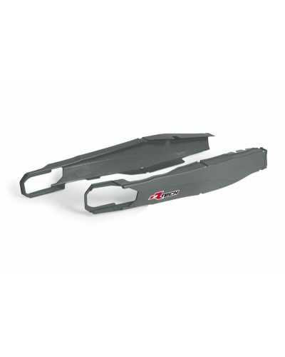 Plastiques Accessoires Moto RACETECH Protection de bras oscillant RACETECH gris