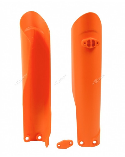Protège Fourche Moto RACETECH Protections de fourche RACETECH couleur origine (2017) orange KTM