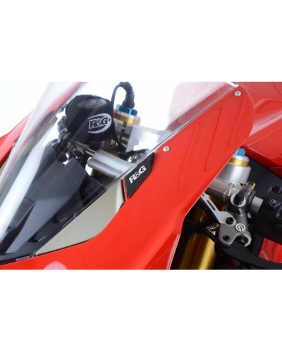 Pièces Détachées Rétroviseur Moto RG RACING Caches-orifices rétroviseur R&G RACING noir Ducati Panigale V4
