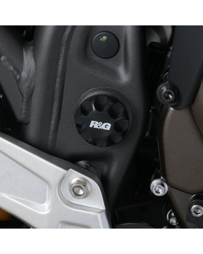 Axe de Roue Moto R&G RACING Insert de cadre gauche R&G RACING noir Yamaha Tenere 700