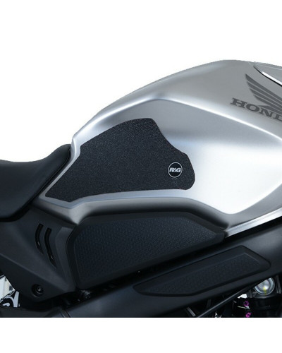 Stickers Réservoir Moto RG RACING Kit grip de réservoir R&G RACING 2 pièces translucide Honda CB650R