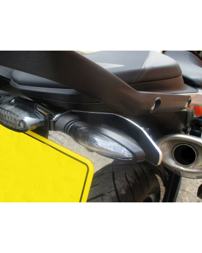 Support Plaque Immatriculation Moto R&G RACING Pare-chaleur clignotant R&G RACING noir KTM 790 Duke