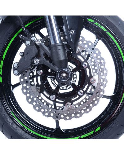 Tampon Protection Moto RG RACING Protection de fourche R&G RACING noir Kawasaki Z900