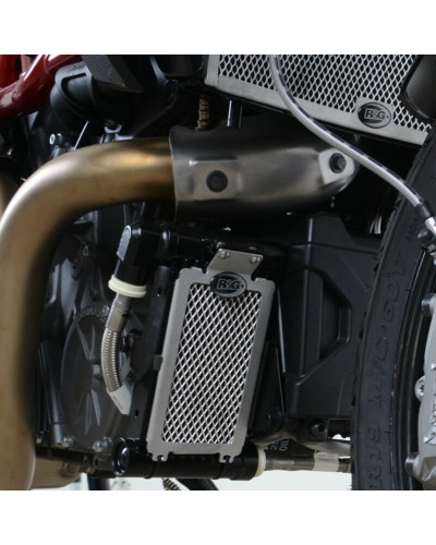 Protection Radiateur Moto R&G RACING Protection de radiateur d'huile R&G RACING titane Ducati Panigale/Streetfighter