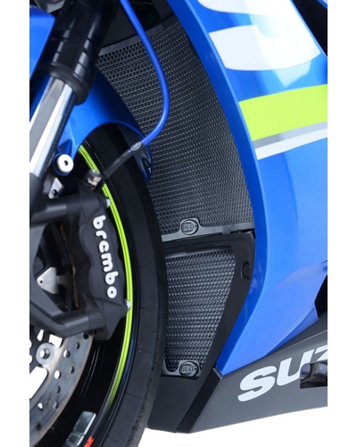 Protection Radiateur Moto RG RACING Protection de Radiateur d'huile R&G RACING titane Suzuki GSX-R 1000