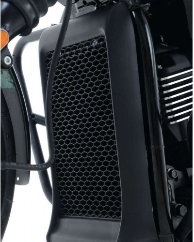 Protection Radiateur Moto RG RACING Protection de radiateur R&G RACING alu noir Harley Davidson Street 750