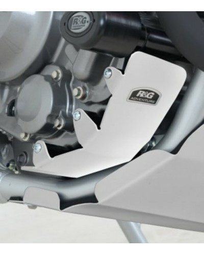 Caches Latéraux Moto R&G RACING Protection moteur droit R&G RACING alu argent Honda CRF250M/250L