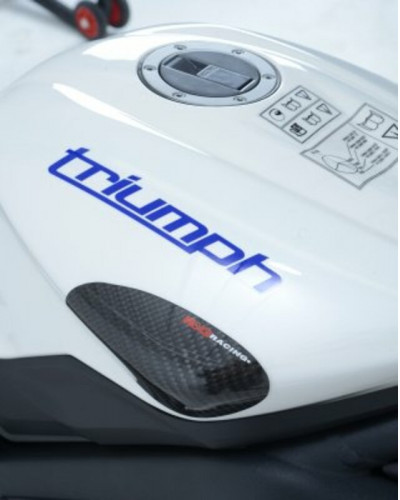 Protection Réservoir Moto RG RACING Slider de réservoir R&G RACING Carbon Triumph par paire