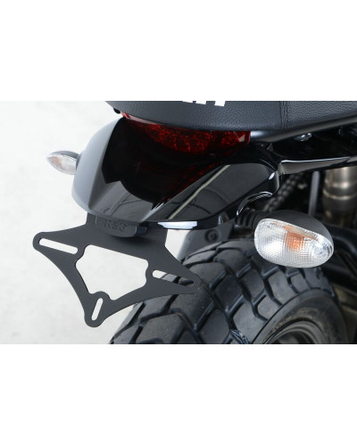 Support Plaque Immatriculation Moto R&G RACING Support de plaque R&G RACING noir Ducati Scrambler Sixty2