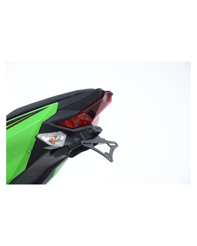 Support Plaque Immatriculation Moto RG RACING Support de plaque R&G RACING noir Kawasaki Ninja 400