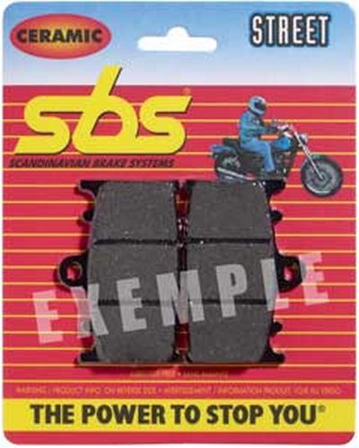 Plaquettes Freins SBS Plaquettes de frein moto SBS 641HF Street organique