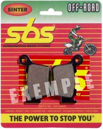 Plaquettes Freins SBS Plaquettes de frein moto SBS 648SI Off road métal sintérisé