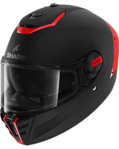 Casque Intégral Moto SHARK Spartan RS Blank SP noir-rouge