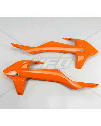 Ouies Radiateur Moto UFO Ouïes de radiateur UFO orange KTM