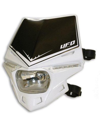 Plaque Phare Moto UFO Plaque phare UFO Stealth blanc